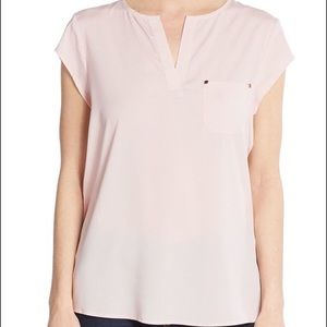 Ivanka Trump short sleeve pink blouse